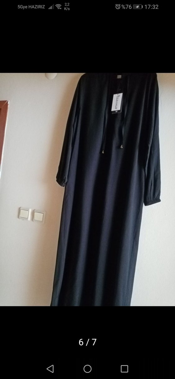 Siyah Salaş Uzun Elbise - Görsel 2