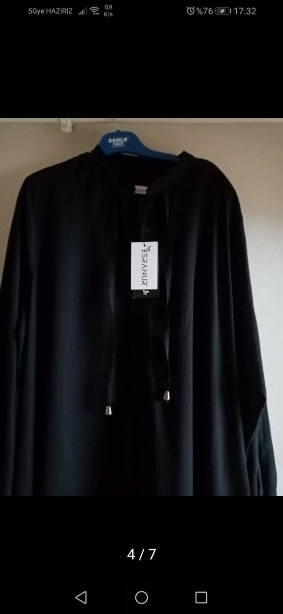 Siyah ferace - Görsel 3