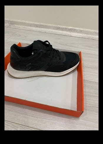 Siyah Yılan Desenli Platform Topuklu Bağcıklı Spor Ayakkabı - Görsel 5