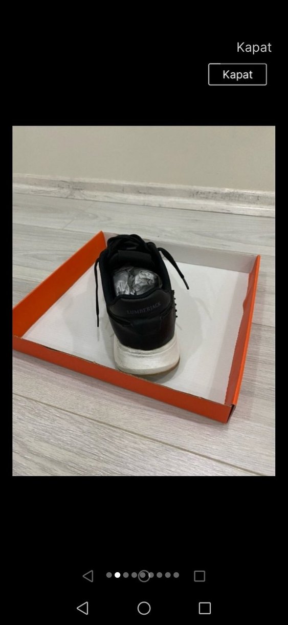 Siyah Yılan Desenli Platform Topuklu Bağcıklı Spor Ayakkabı - Görsel 3