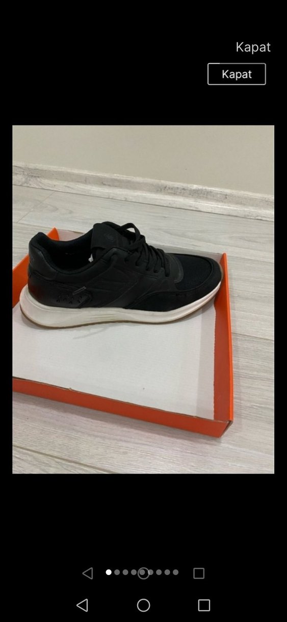 Siyah Yılan Desenli Platform Topuklu Bağcıklı Spor Ayakkabı - Görsel 5