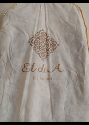 Bej İşlemeli Uzun Kollu Kadın Abiye Elbise - Görsel 8