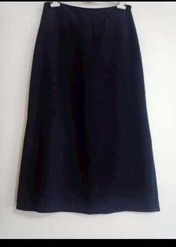 Siyah Midi Kadın Uzun Etek - Görsel 3