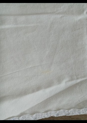 Dantel Detaylı Beyaz bebek battaniyesi - Görsel 4