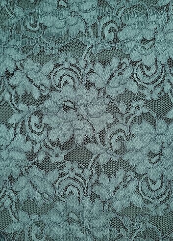 Kayık yaka güpür elbise - Görsel 2