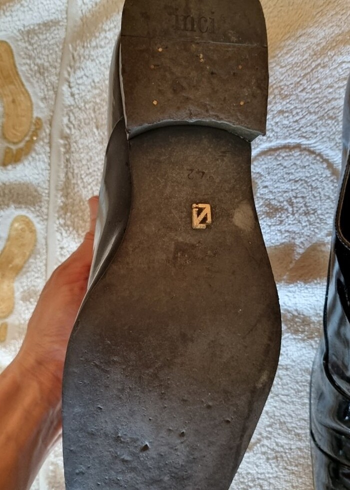 İnci siyah erkek kundura - Görsel 2