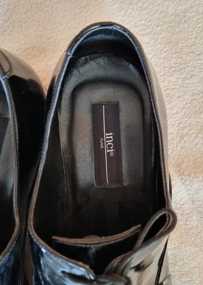 İnci siyah erkek kundura - Görsel 3