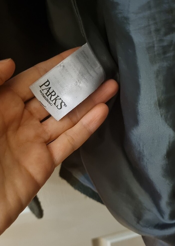 Yünlü kapüşonlu  park bravo marka kaşe kadın kaban - Görsel 5