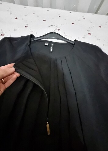 xs Beden Mango Siyah Fermuar Detaylı Elbise