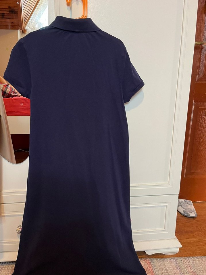 U.S. Polo Assn. Polo Yaka Lacivert Elbise - Görsel 4