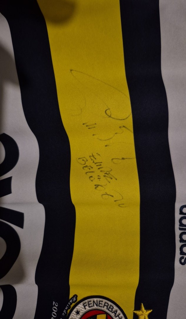 Emre Belözoğlu İmzalı Beyaz Efsane Fenerbahçe Forması - Görsel 2