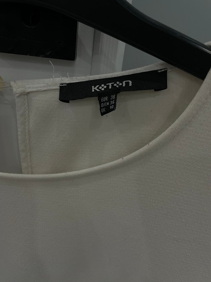 Uzun Kollu Siyah Beyaz Ofis Elbisesi - Görsel 2