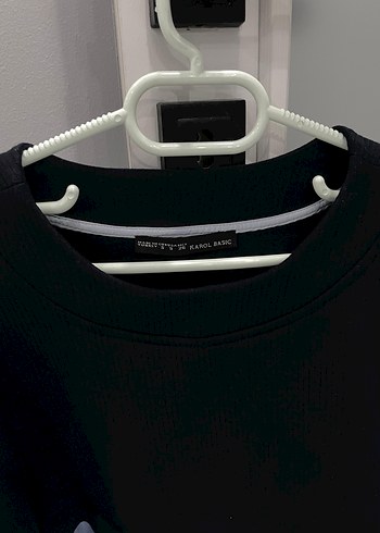 Kadın Mavi Fırfırlı Mini Sweatshirt - Görsel 2