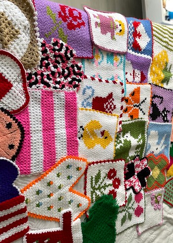 Renkli Örgü Banyo Süngeri - Görsel 2