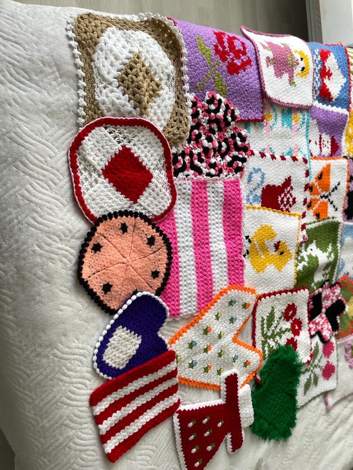 Renkli Örgü Banyo Süngeri - Görsel 3