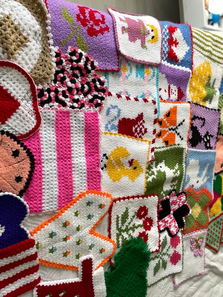 Renkli Örgü Banyo Süngeri - Görsel 2