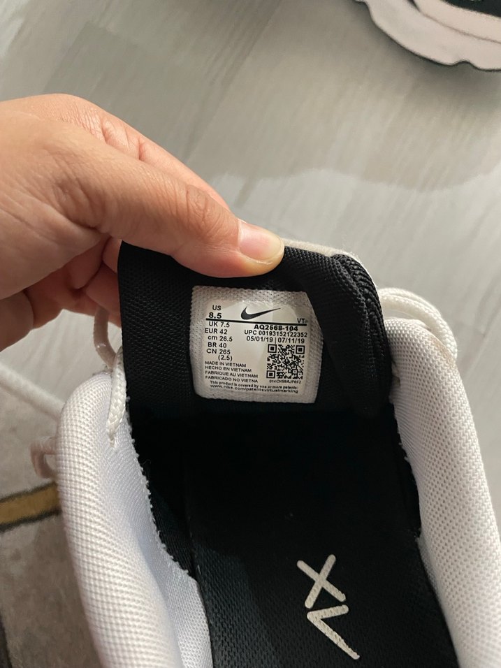 Beyaz Siyah Desenli Yüksek Topuklu Erkek Spor Ayakkabı - Görsel 2