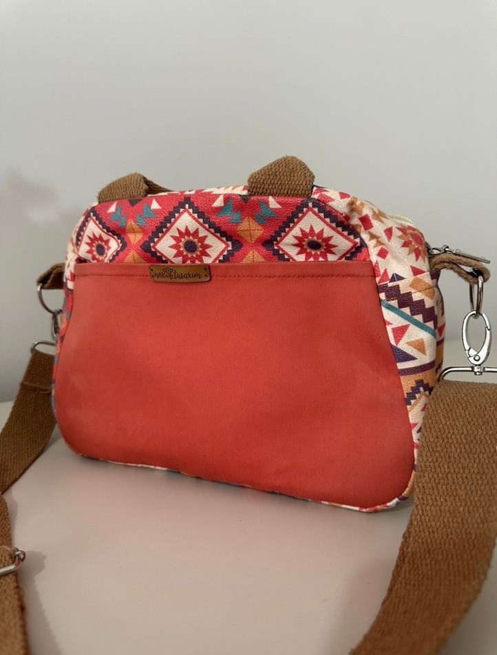 Etnik desenli özel dikim çanta - Görsel 2