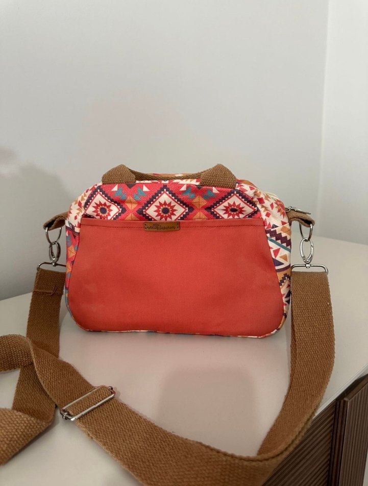 Etnik desenli özel dikim çanta - Görsel 3