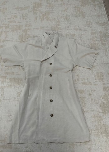 Keten elbise - Görsel 4