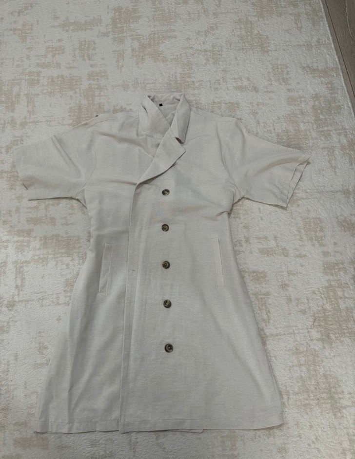 Keten elbise - Görsel 4