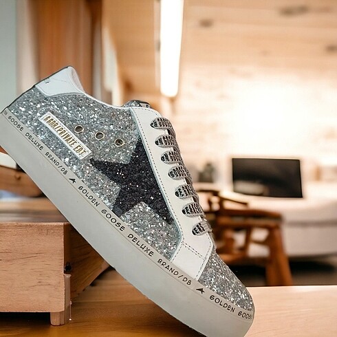 38 Beden GOLDEN GOOSE DELUXE BRAND - SILVER, BLACK