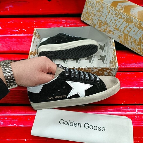39 Beden GOLDEN GOOSE DELUXE BRAND - BLACK, SUEDE