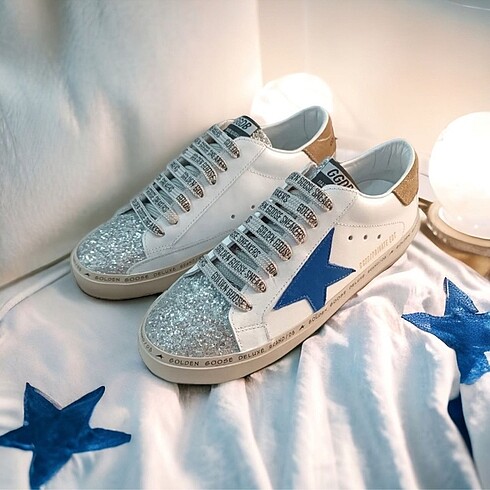 36 Beden çeşitli Renk GOLDEN GOOSE DELUXE BRAND - BLUE, SILVER