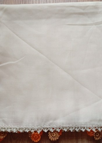 Dantel İşlemeli Beyaz Kadın yazma - Görsel 5