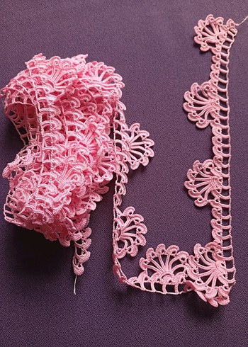 Pembe Bohem Dantel Şerit - Görsel 3