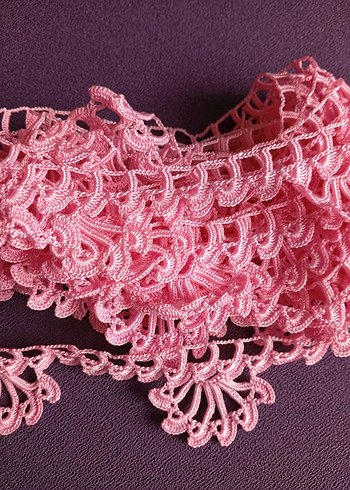 Pembe Bohem Dantel Şerit - Görsel 2