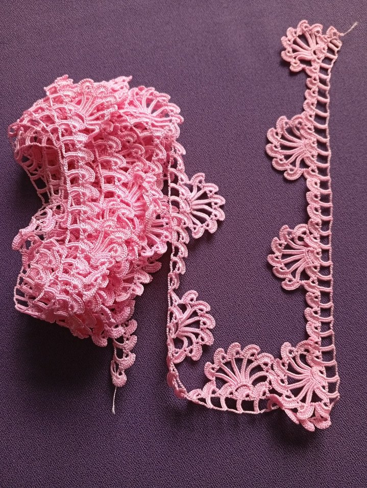 Pembe Bohem Dantel Şerit - Görsel 3