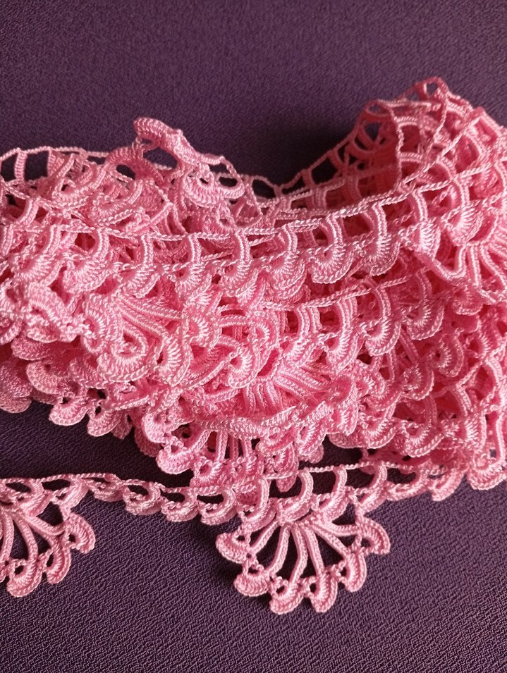 Pembe Bohem Dantel Şerit - Görsel 2