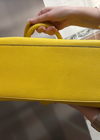 Vintage Sarı Çanta - Görsel 4