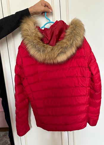 Kürklü Kırmızı Unisex Mont - Görsel 2