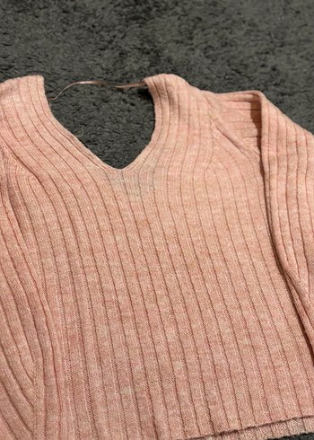 LC Waikiki Pembe V Yaka Örgü Kazak