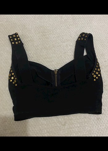 Punk Zımbalı Crop Top - Görsel 2
