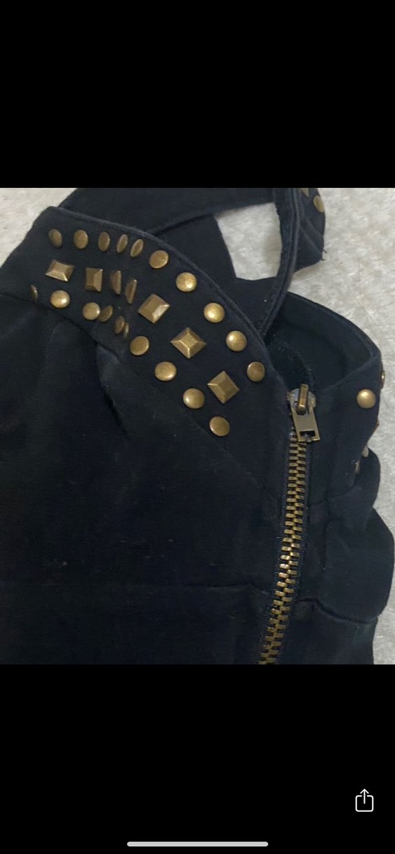 Punk Zımbalı Crop Top - Görsel 4