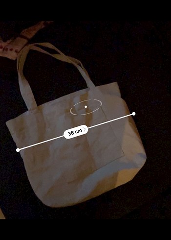 Tote bag kalın kumaş mint yeşili - Görsel 6