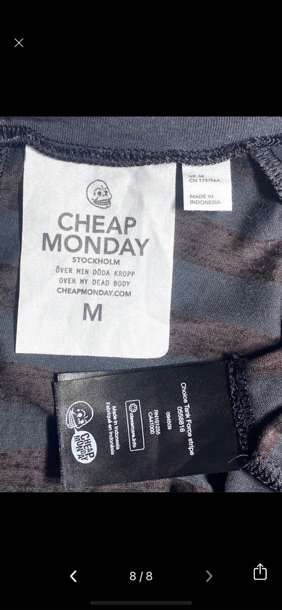 Siyah gri Çizgili grunge bluz - Görsel 5