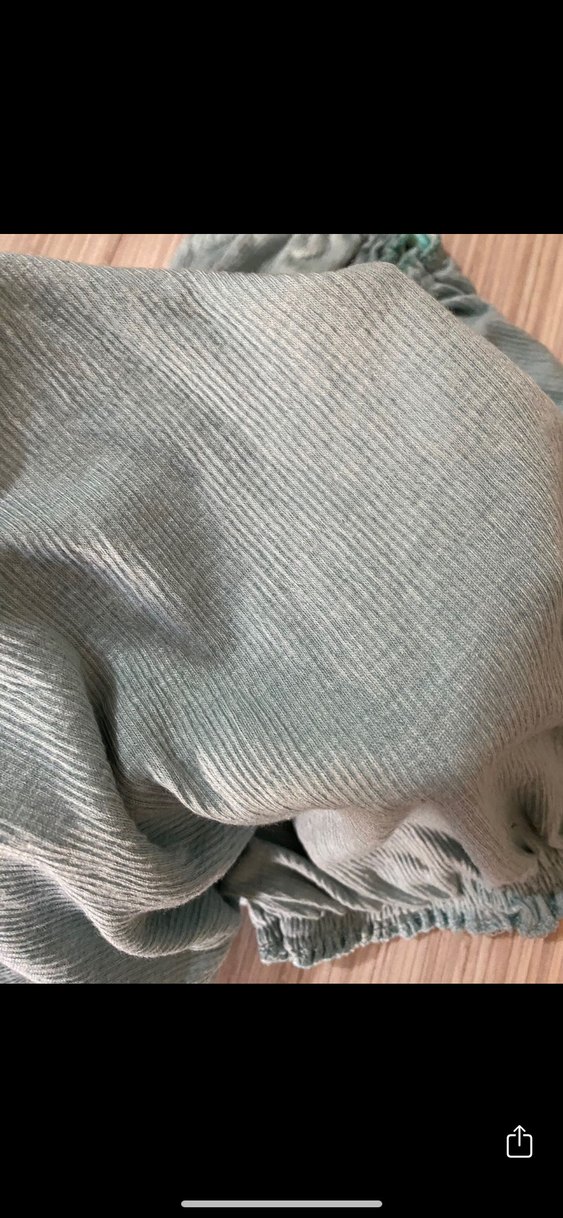 Bohem Kısa Kol Keten Bluz - Görsel 3