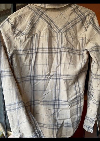 Ekose pamuk gömlek - Görsel 4