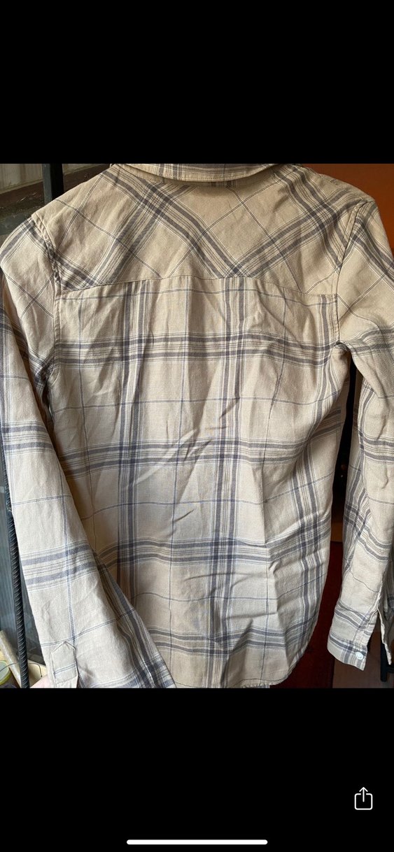 Ekose pamuk gömlek - Görsel 4