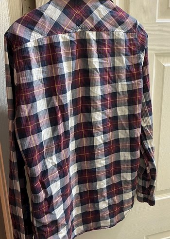 Zara Man ekose erkek gömlek relaxed fit - Görsel 3