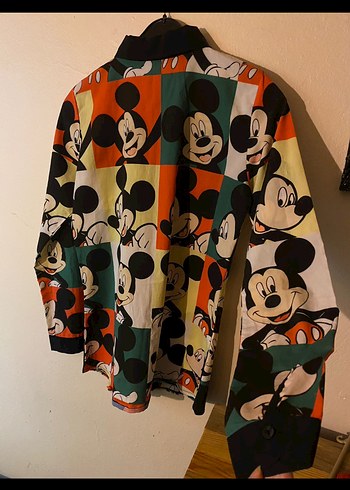 Mickey Mouse pop art Gömlek - Görsel 3