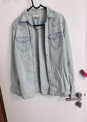 Uzun Kollu Denim Gömlek