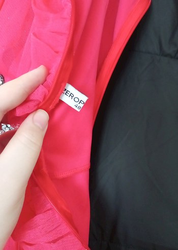 pembe Drapeli Uzun Abiye Elbise - Görsel 6