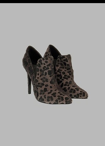 37 Beden Çok şık leopar bootie