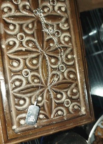 Gri Uzun Zincir 10 gram gümüş ve zinciride gümüştür - Görsel 2