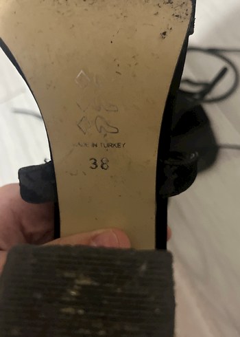 Siyah Bağcıklı Gotik İnce Topuklu Kadın Ayakkabı - Görsel 4